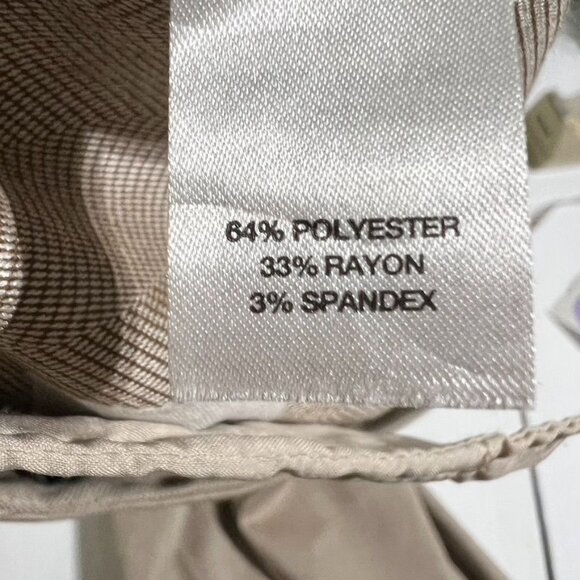 WHBM Womens Modern Boot Pants Size 2R Beige Cream Herringbone Modern - Picture 5 of 12